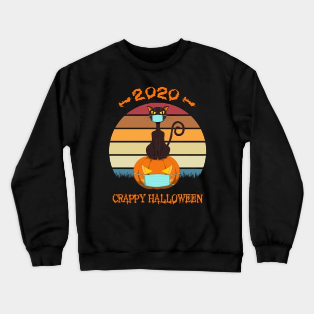 JackOLantern Funny Halloween 2020 Pumpkin in mask Crewneck Sweatshirt by MasliankaStepan